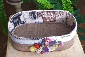 Інтер'єрний декоративний кошик ручної роботи - Опис