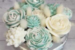 Букет  свічок із соєвого воску - Описание