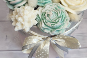 Букет  свічок із соєвого воску - Описание