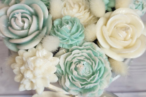 Букет  свічок із соєвого воску - Описание