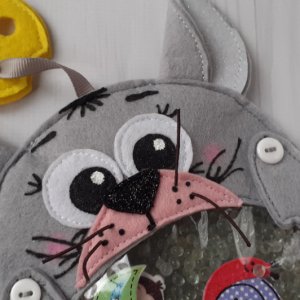 Робота Игрушка искалка серый мышонок. Символ 2020года. Год мыши.