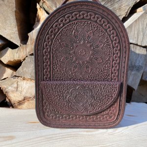 Робота РЮКЗАК З НАТУРАЛЬНОЇ ШКІРИ "ТАЛІСМАН" Бордо