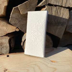 Робота Жіночий шкіряний гаманець ручна робота "СОНЦЕ" білий