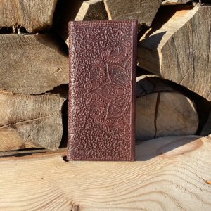 Работа КОШЕЛЕК "СОЛНЦЕ" ЦВЕТ Бордо