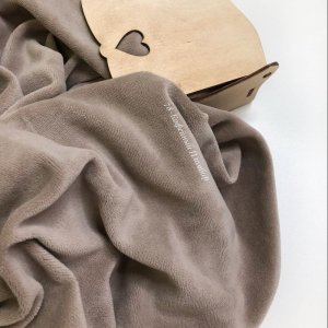 Робота Велюр бавовна для рукоділля Кавовий пломбір