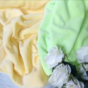 Робота Набір бавовоняного велюру Лимонний і Салатний