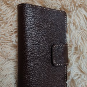 Работа кошелек коричневый