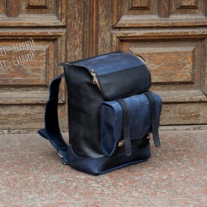 Работа Городской кожаный рюкзак. Рюкзак для путешествий