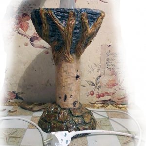 Работа Светильник настольный «Гнездо на дереве»