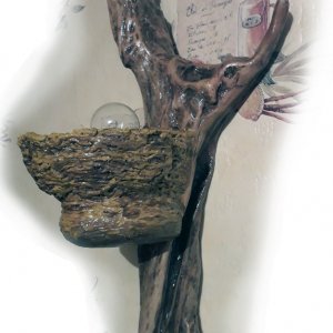 Работа Светильник настенный : Гнездо на дереве