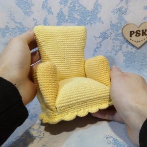 Робота Маленьке крісло ляльки іграшки, меблі ручної роботи