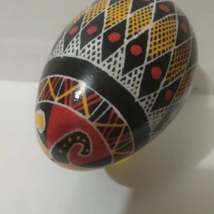 Работа Писанка-зигзаг