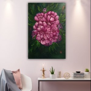 Работа Пионы маслом