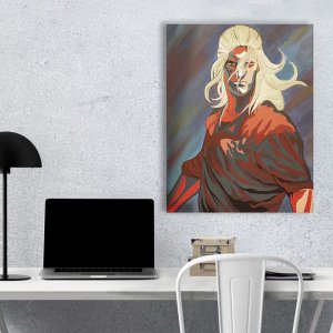 Работа Ведьмак картина акрилом