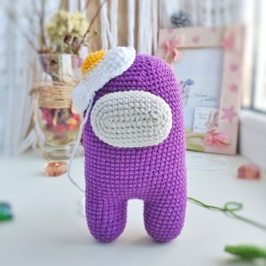 Робота Іграшка м'яка плюшевий космонавт Амонг ас 17 см (Амонгас)