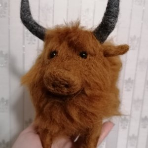 Работа Бык войлочный