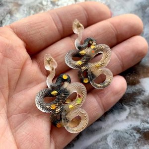 Работа серьги змеи