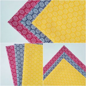 Робота Набір бавовняної тканини з 3-х штук дрібні квіти