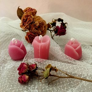 Робота Набір мініатюрних свічок "Рожева ніжність"