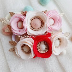 Работа Венчик повязочку оверсайз цветочная