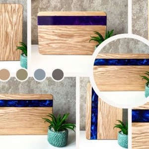 Работа Доска из эпоксидной смолы «Sky Line»