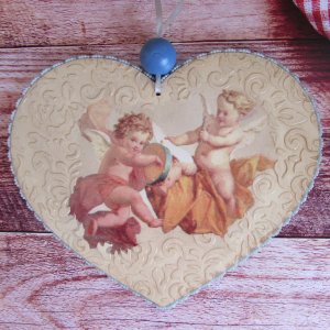 Работа Большое сердце подвеска