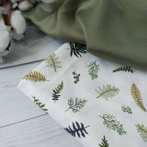 Работа Набор хлопчатобумажной ткани с 2 шт Ботаника