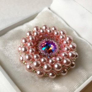 Работа Брошь "Фламинго"