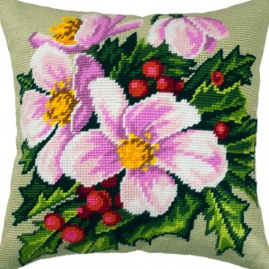 Робота Подушка декоративна  вишита напівхрестом, ручна робота 29