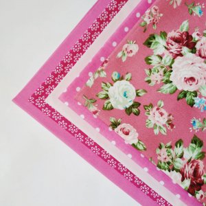 Робота Набір тканини для рукоділля "Рожева перлина" з 5 шт.