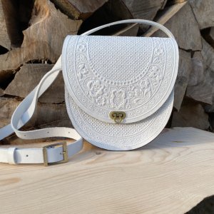 Робота Шкіряна сумка "МАЛЬВА" Білий колір