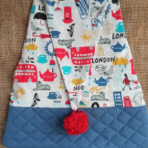 Работа Ночной колпак Уютный Лондон, шапочка для сна