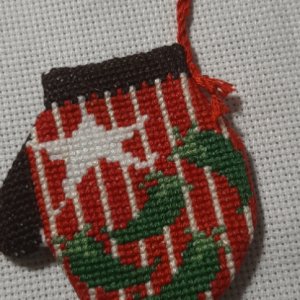 Работа Новогодние перчатки