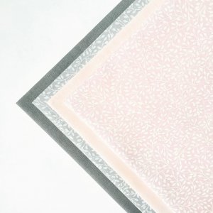 Работа Набор ткани для рукоделия серо-розовый с 4 шт.