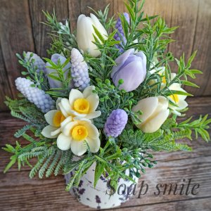 Работа Букет из мыла ручной работы "Весна"