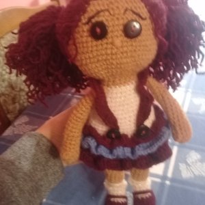 Работа Вязаная кукла Юляшка