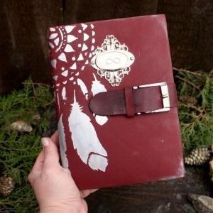 Работа Кожаный блокнот " Сокровенное"