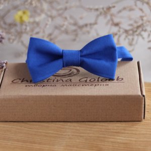 Работа Галстук-бабочка ярко-синяя "Волошкова"