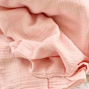 Робота Тканина муслін для рукоділля персикова пудра