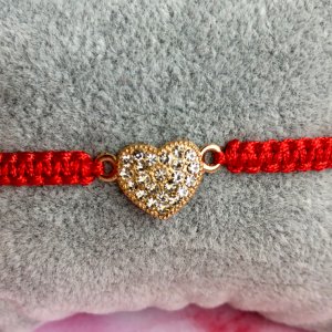 Работа Браслет Сердце с стразами