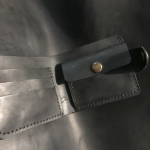 Работа Кожаный кошелёк ручной работы