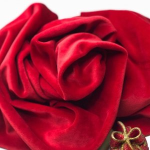 Робота Велюр бавовна для рукоділля червоний