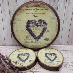 Робота Набір подарунковий: дошка і підставки під чашки. 2