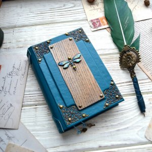 Работа Блокнот со стрекозой. Подарок парню,другу, мужу