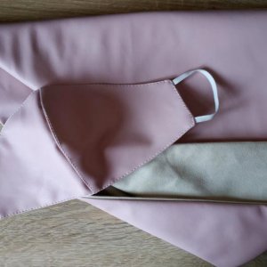 Работа Кожаная косынка/платок + маска защитная в комплекте