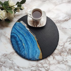 Работа Доска для закусок Лазурь