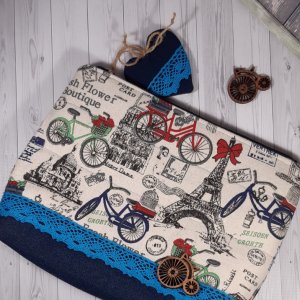 Работа Косметичка большая "Париж"