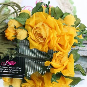 Работа Комплект украшений из роз "Солнечный день"