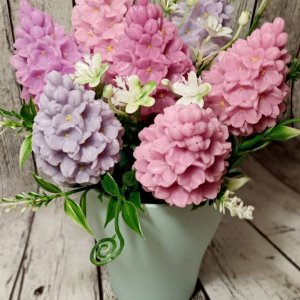 Работа Цветы из мыла