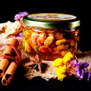 Работа Фисташка в меде / Орехи в меду / фисташка с медом / Мед